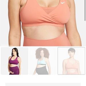 Nike Swoosh maternity sports bra.